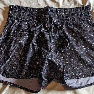 Zyia Black Bubbles Hi-Rise Bomber Shorts